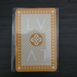 Louis Vuitton Orange and White Playing Cards